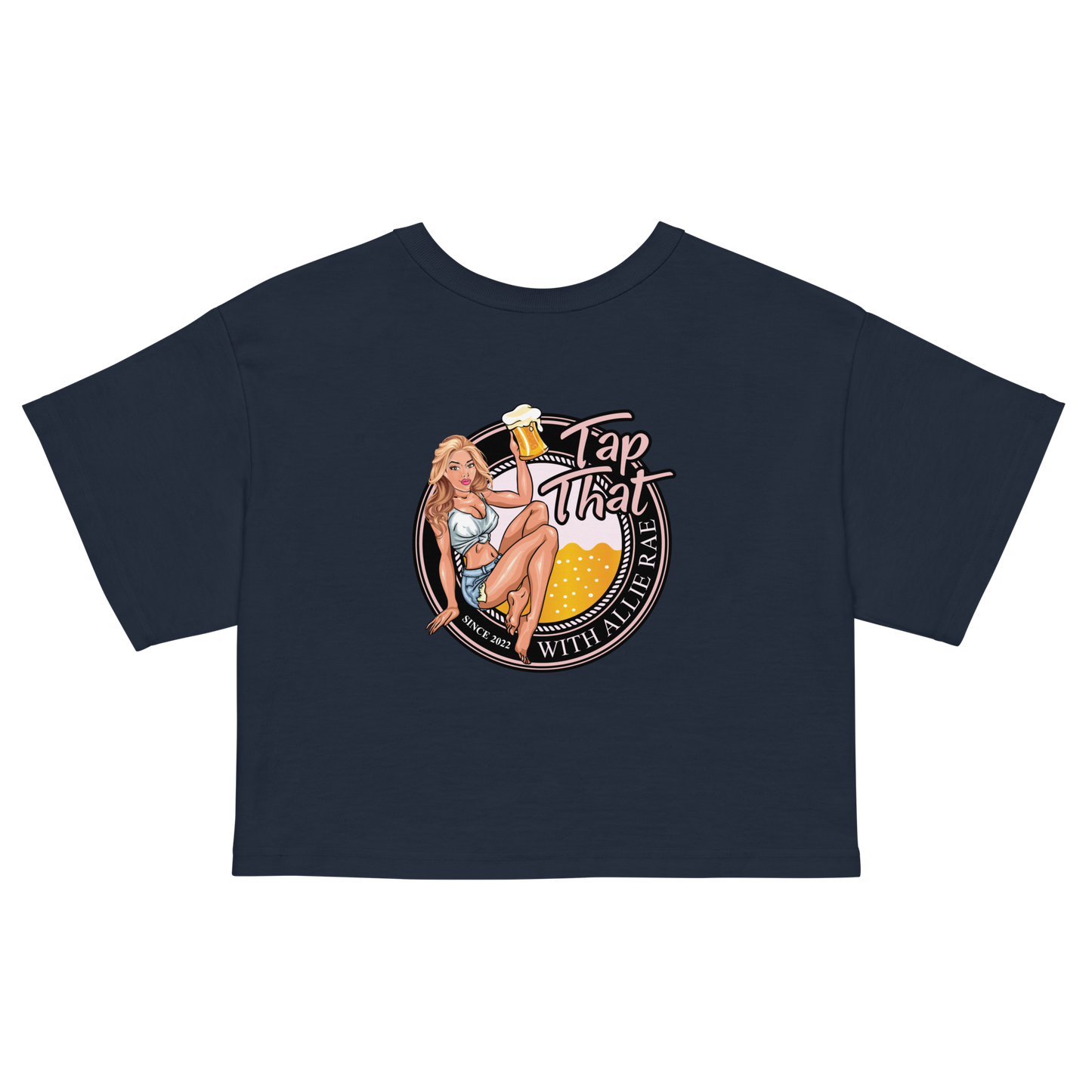 Women's Champion Loose Fit Crop Top (Logo on Back)