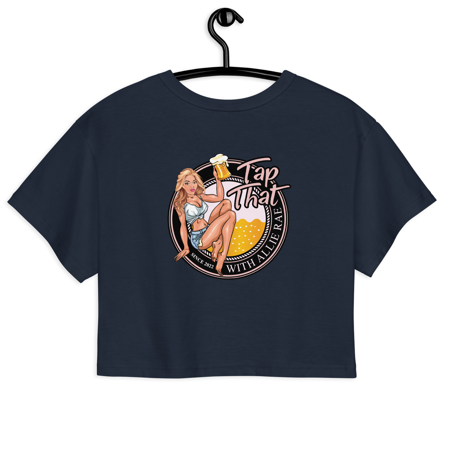 Women's Champion Loose Fit Crop Top (Logo on Back)