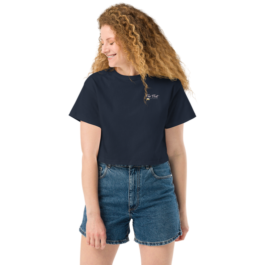 Women's Champion Loose Fit Crop Top (Logo on Back)