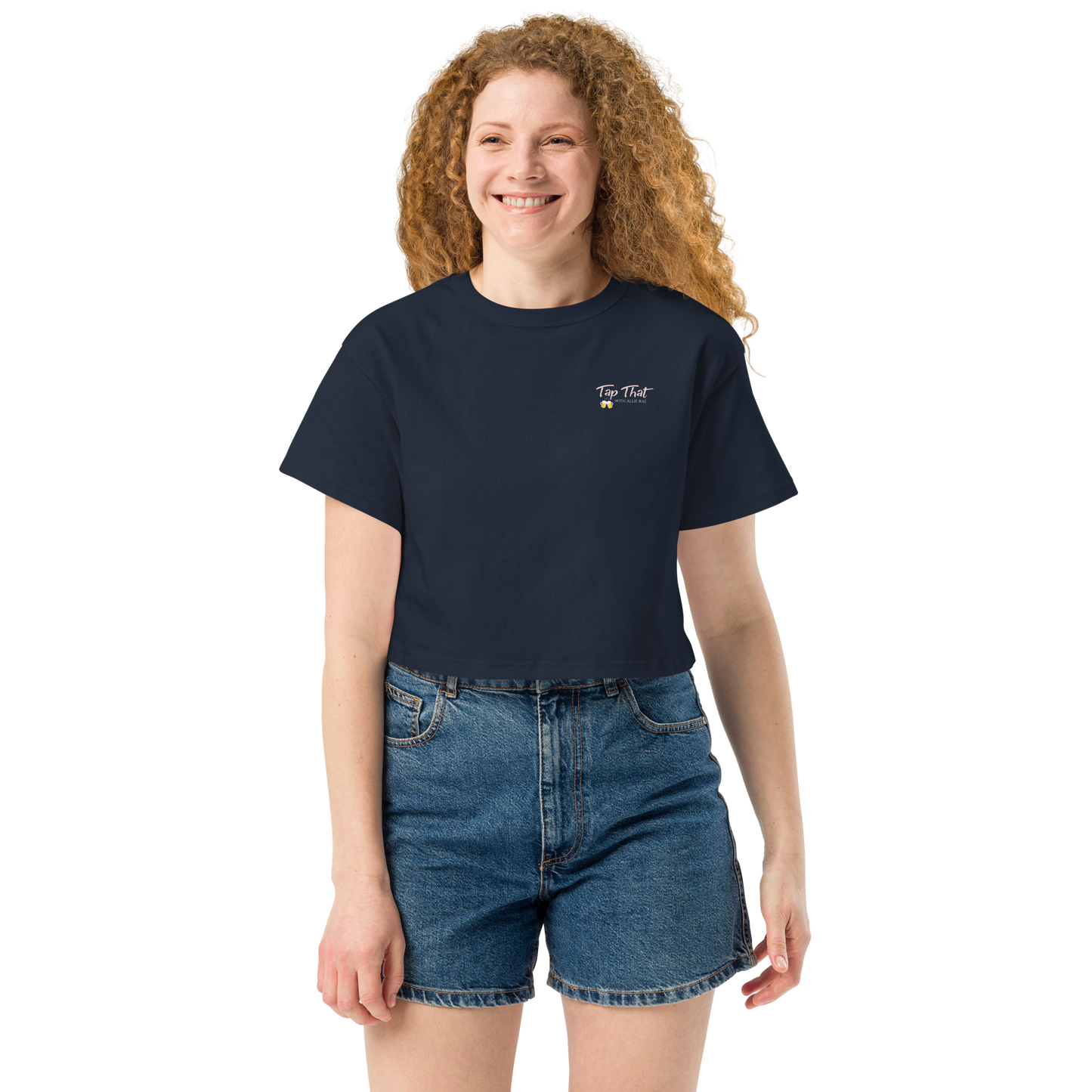 Women's Champion Loose Fit Crop Top (Logo on Back)