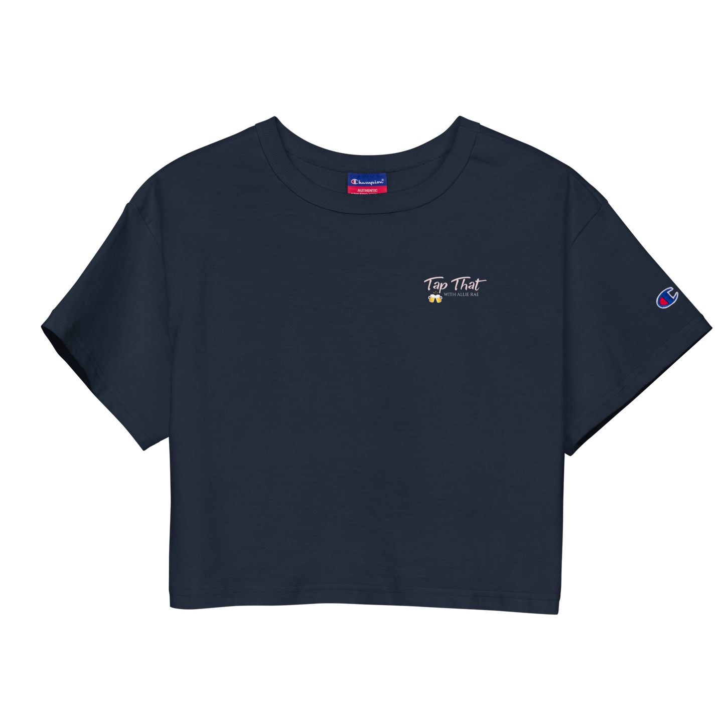 Women's Champion Loose Fit Crop Top (Logo on Back)