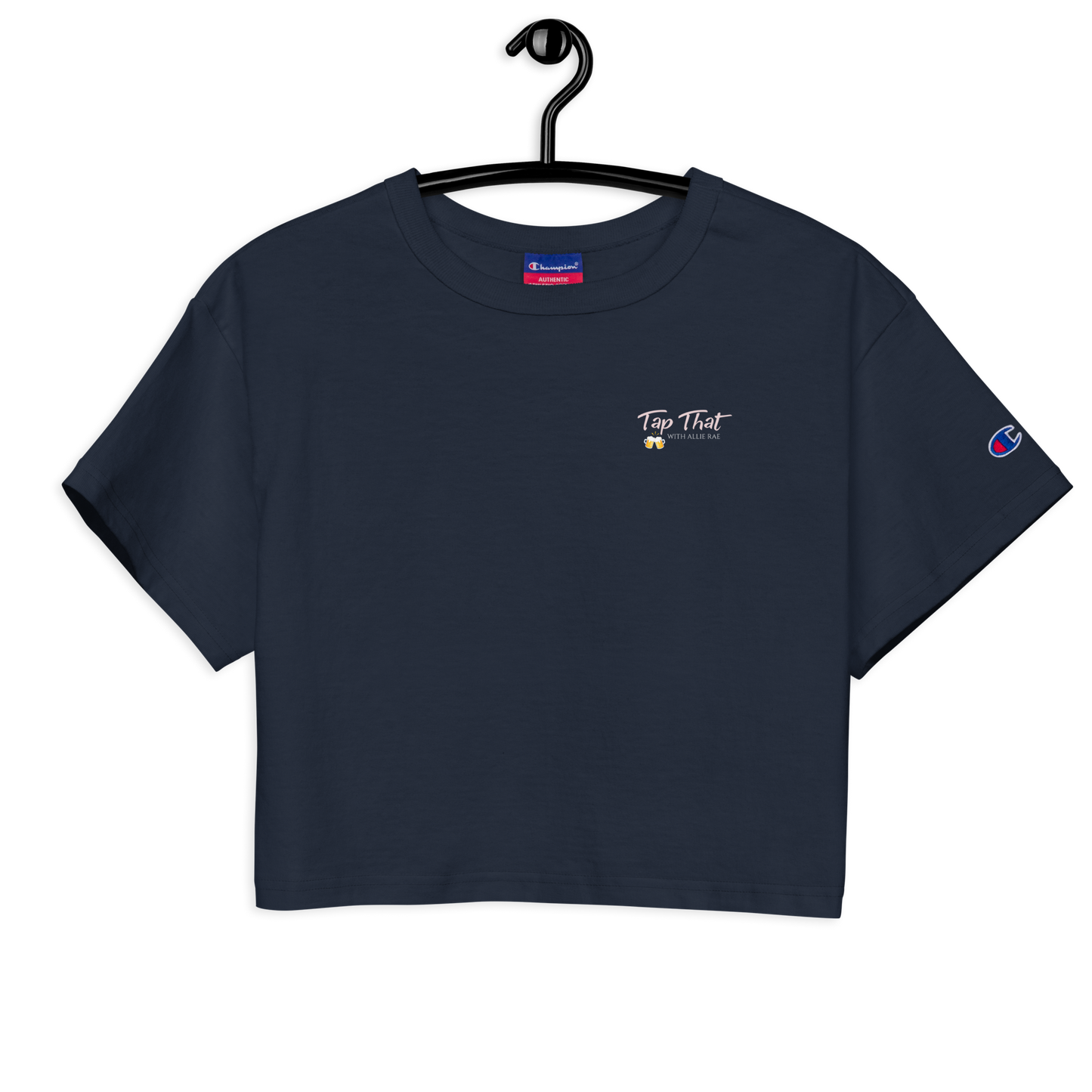 Women's Champion Loose Fit Crop Top (Logo on Back)