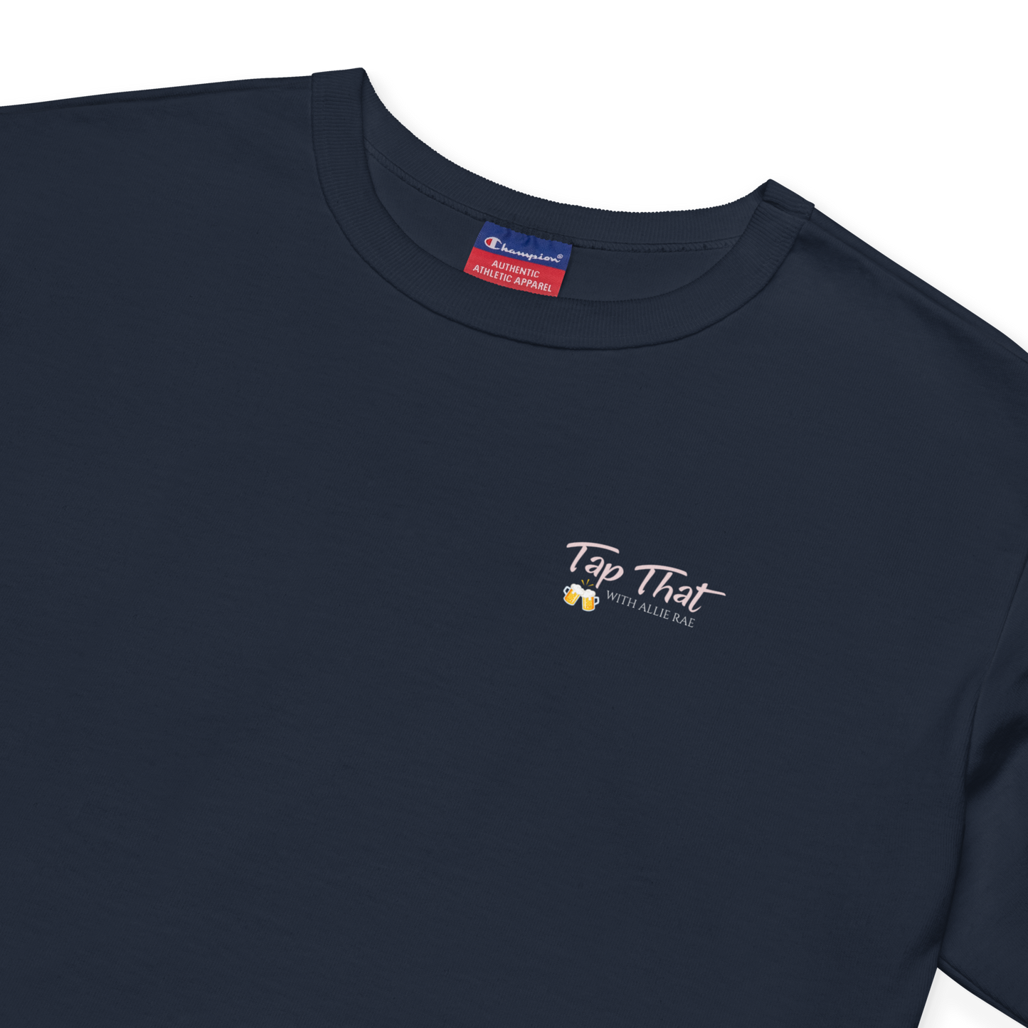 Women's Champion Loose Fit Crop Top (Logo on Back)