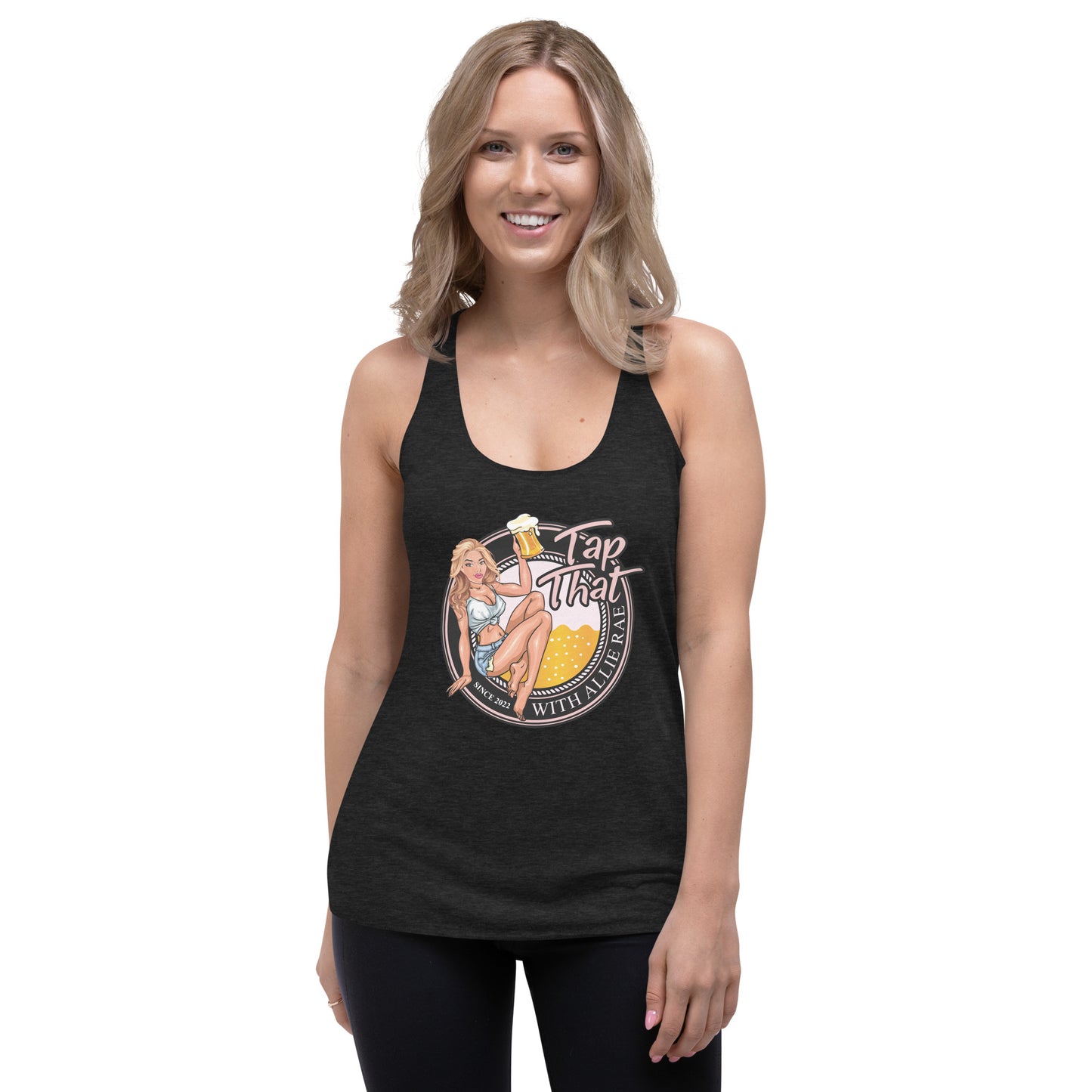Women's Racerback Tank (Logo On Front)