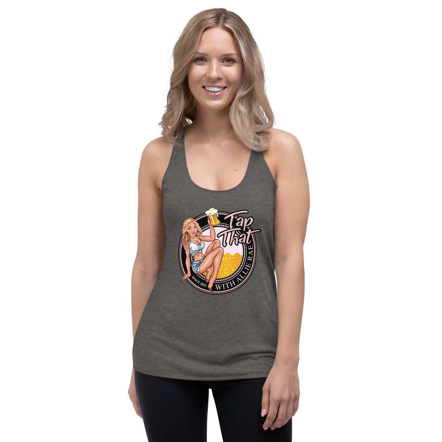 Women's Racerback Tank (Logo On Front)