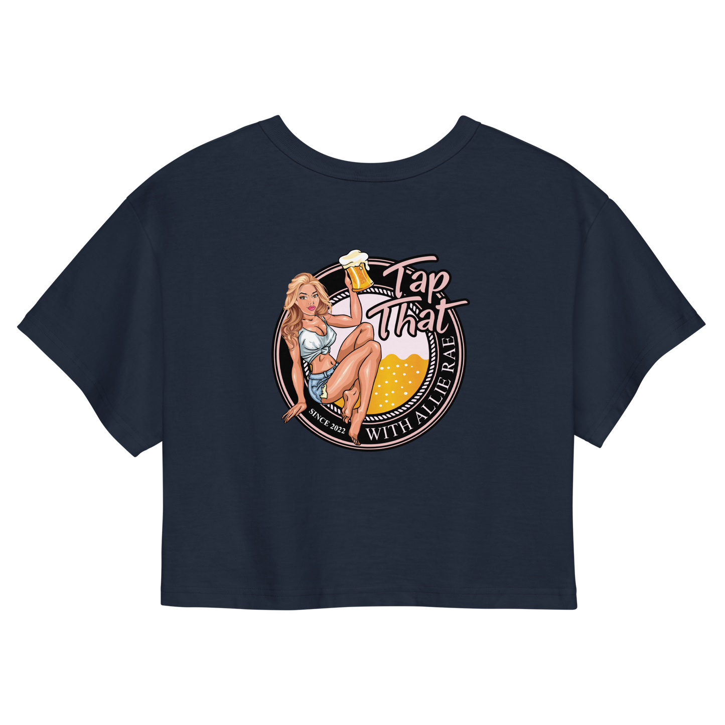 Women's Champion Loose Fit Crop Top (Logo on Back)