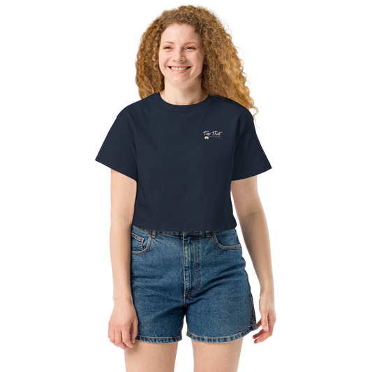 Women's Champion Loose Fit Crop Top (Logo on Back)