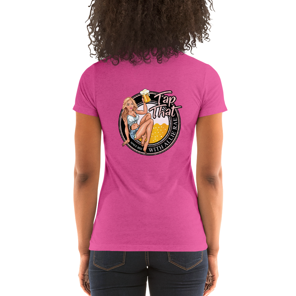 Ladies' short sleeve t-shirt  (Logo on Back - More Colors Available)