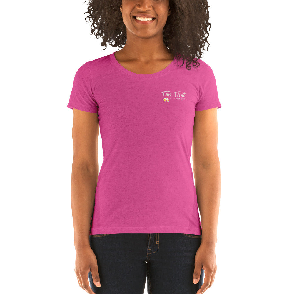 Ladies' short sleeve t-shirt  (Logo on Back - More Colors Available)